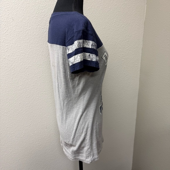 Dallas Cowboys Legends V-Neck Tee Navy Gray Vintage Style L NFL - Picture 7 of 11